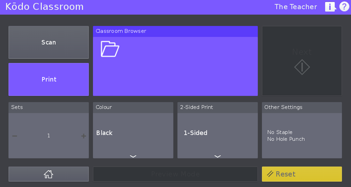 Print personalised exams