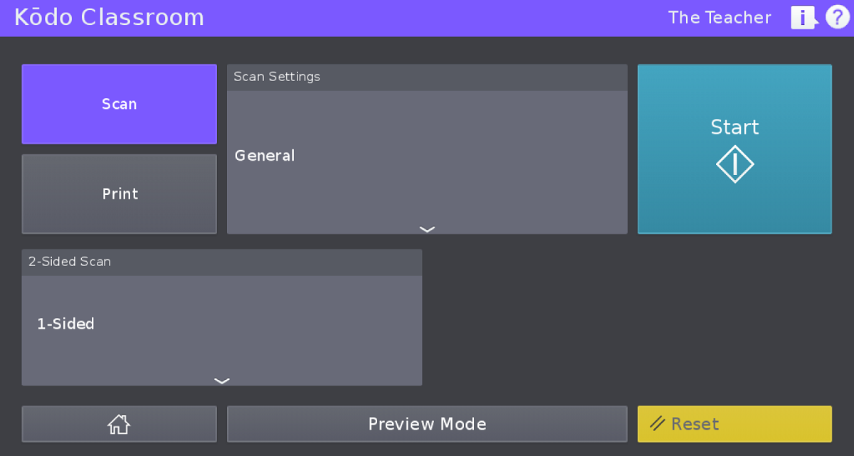 Scan and upload to each student’s folder