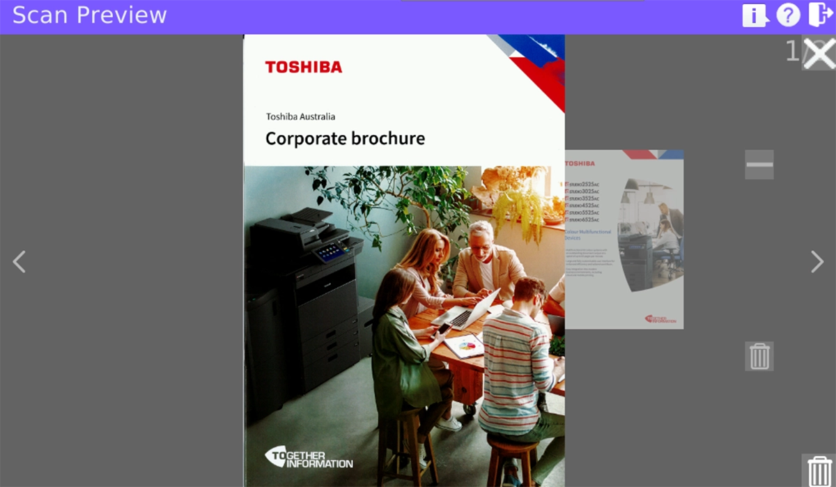 On screen proofing and job build