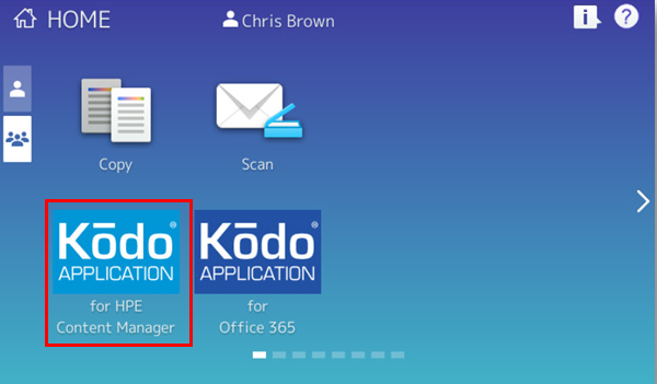 Simply touch the application icon to launch