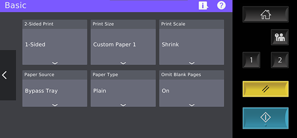 Other basic settings
