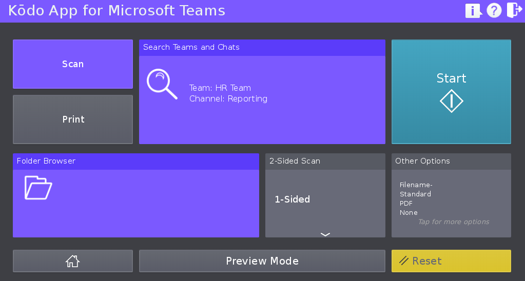 Scan directly to Channels and Chat 