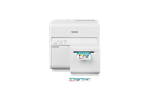 Colour label printer with cutter