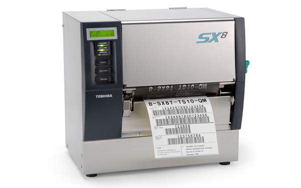 Toshiba B-SX8 industrial barcode label printer
