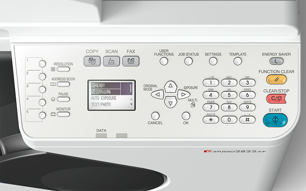 e-STUDIO2822AF Control Panel