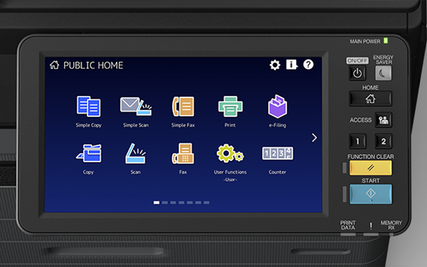Control panel Toshiba e-STUDIO