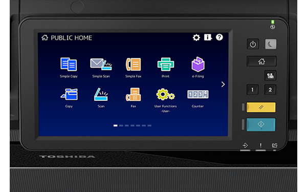 Toshiba e-STUDIO7527AC control panel