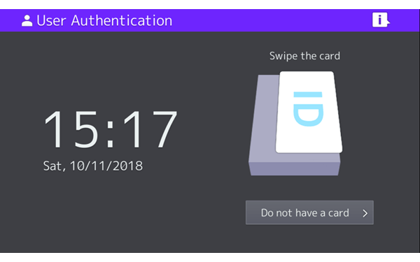 Authenticate with Card or PIN