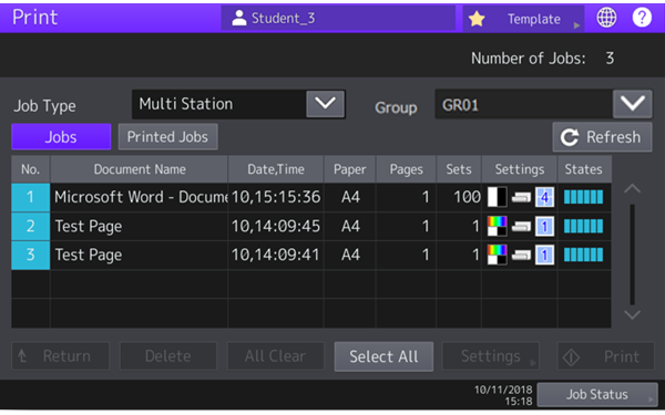 On Demand Print Release and re-print at any device