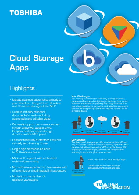 Toshiba Cloud apps brochure