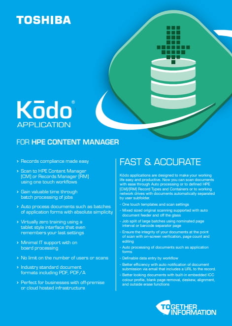 Toshiba HP Content Manager brochure
